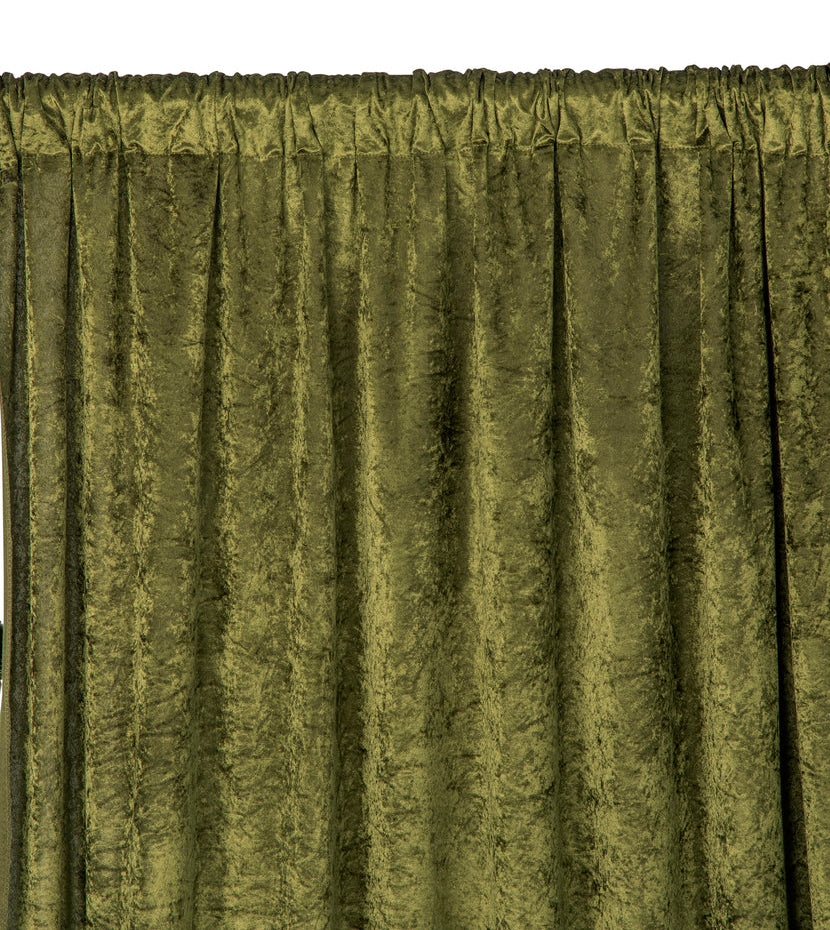Velvet Olive Draping