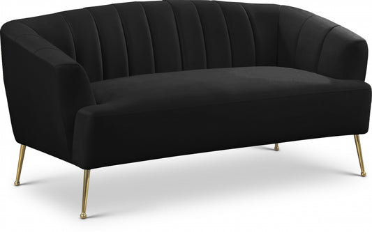 Adina Black Loveseat