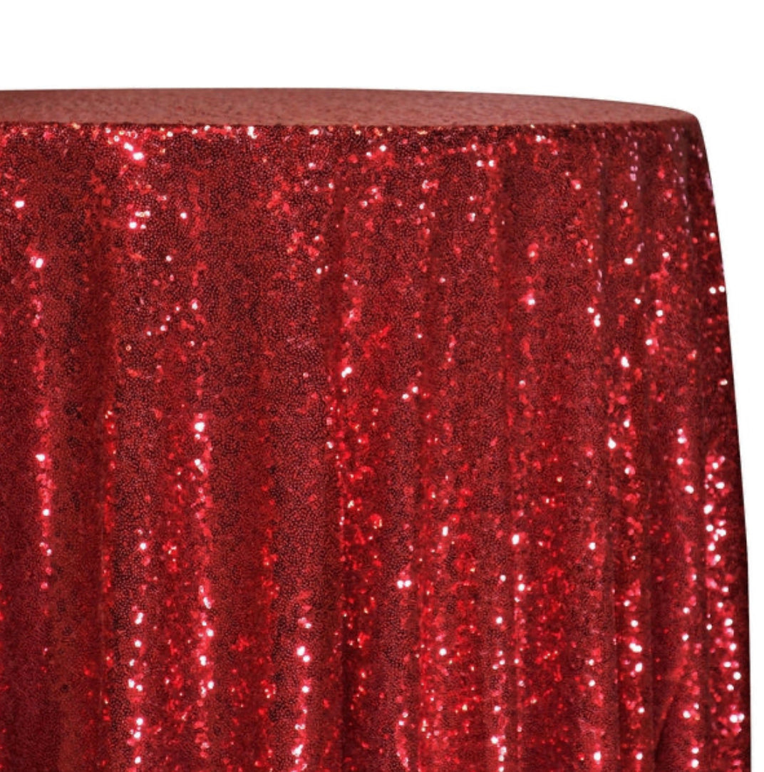 Red Sequin Linen