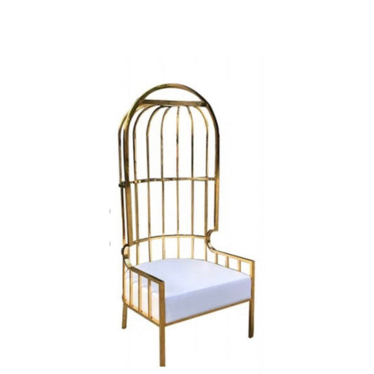 Cage Throne Chair White