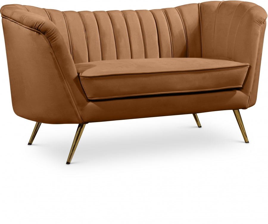 Shellac Cognac Loveseat